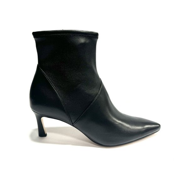 Naturalizer Womens Franca Boot Black Leather Size 8 Wide - Picture 1 of 6